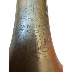 King Brand H.N. White Co. Cleveland very old brass slide trombone